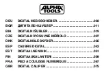 Alpha tools 20497503 Manual preview