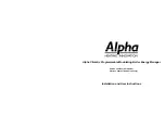 Предварительный просмотр 1 страницы Alpha 3.022143 Installation And User Instructions Manual