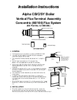 Preview for 1 page of Alpha Alpha CB Boiler Installation Instructions