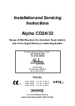 Preview for 1 page of Alpha Alpha CD24 Installation And Servicing Instructions