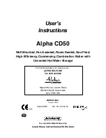 Предварительный просмотр 1 страницы Alpha Alpha CD50 User Instructions