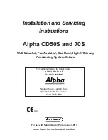 Alpha Alpha CD50S Installation And Servicing Instructions preview