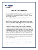 Preview for 18 page of Alpha ALPHA EV 2+2 Owner'S/Operator'S Manual