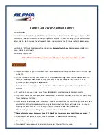 Preview for 20 page of Alpha ALPHA EV 2+2 Owner'S/Operator'S Manual