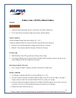 Preview for 21 page of Alpha ALPHA EV 2+2 Owner'S/Operator'S Manual