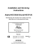 Preview for 1 page of Alpha Alpha HE CB25 Installation And Servicing Instructions