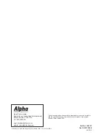 Preview for 8 page of Alpha Alpha HE25 User Instructions