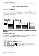 Предварительный просмотр 6 страницы Alpha ALPHA6000 Series Manual