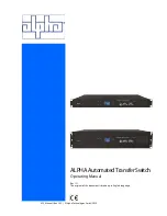 Alpha ATS-120 Operating Manual предпросмотр