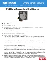 Alpha Dickson KT8P0 Quick Start Manual предпросмотр