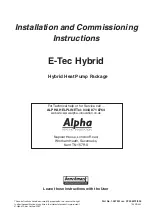 Preview for 1 page of Alpha E-Tec 33 Installation And Commissioning Instructions