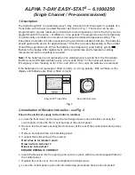 Alpha EASY-STAT2 User Manual предпросмотр