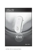 Alpha EVO-E Manual предпросмотр