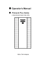 Preview for 2 page of Alpha Pinnacle Plus Series Operator'S Manual