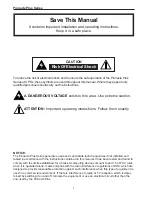 Preview for 3 page of Alpha Pinnacle Plus Series Operator'S Manual