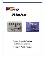 Alpha Power Pong User Manual preview