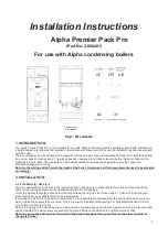 Alpha Premier Pack Pro Installation Instructions предпросмотр