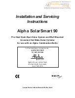 Alpha SolarSmart 90 Installation And Servicing Instructions preview