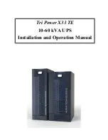 Alpha Tri Power X33 TE Installation And Operation Manual preview