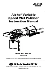 Alpha VSP-340 Instruction Manual предпросмотр