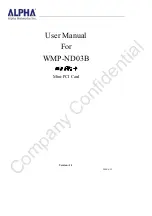 Alpha WMP-ND03B User Manual предпросмотр