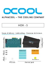 Preview for 1 page of Alphacool HDX - 5 Manual