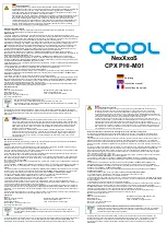 Preview for 3 page of Alphacool NexXxoS CPX PHI-M01 Instruction Manual