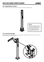 Preview for 3 page of ALPHAFIT HEAVY BAG BOXING TOWER Assembly Manual