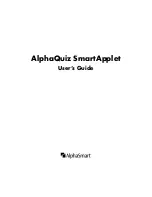 Preview for 2 page of Alphasmart AlphaQuiz SmartApplet User Manual