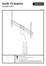 Alphason ADUNIFIT-BKT Installation Instructions Manual preview