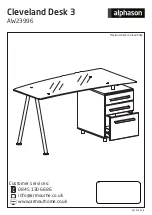 Alphason Cleveland Desk 3 AW23996 Manual preview