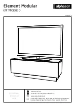 Alphason Element Modular EMTMOD850 Assembly Instructions Manual предпросмотр