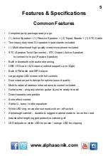 Preview for 5 page of Alphasonik AK10PKG Operating Instructions Manual