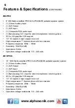 Preview for 6 page of Alphasonik AK10PKG Operating Instructions Manual