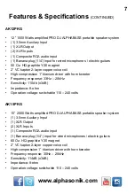 Preview for 7 page of Alphasonik AK10PKG Operating Instructions Manual