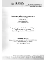 Preview for 38 page of Alphatech New Link Lift Watch 50 User Manual