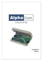 Preview for 1 page of alphatronics 003611 Installation Manual