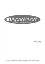 Preview for 1 page of alphatronics AlphaVision New Generation Installation Manual