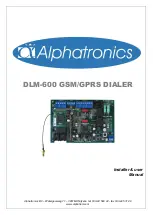 Preview for 1 page of alphatronics DLM-600 Installer/User Manual