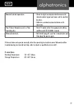 Preview for 77 page of alphatronics SL-19 DSB-I User Manual