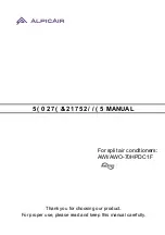 Preview for 1 page of AlpicAir AWI-70HPDC1F Manual