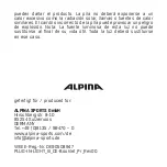 Preview for 16 page of Alpina PLUG-IN-LIGHT III Manual