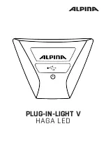 Alpina PLUG-IN-LIGHT V HAGA LED Manual preview