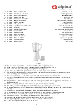 Alpina SF-1008 Instructions For Use Manual preview