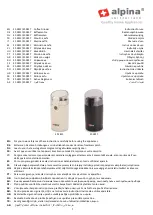 Alpina SF-2811 Instructions For Use Manual preview