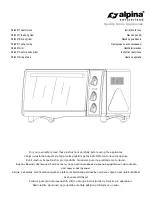 Alpina SF-6001 Instructions For Use Manual preview