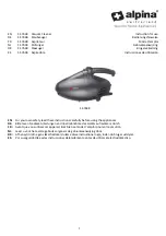 Alpina SF-7638 Instructions For Use Manual preview