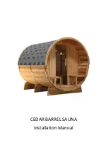 Alpine Saunas Outdoor Barrel Sauna Installation Manual предпросмотр