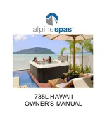 Alpine Spas HAWAII 735L Owner'S Manual preview