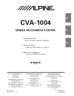 Alpine 1004 - CVA - LCD Monitor Owner'S Manual предпросмотр